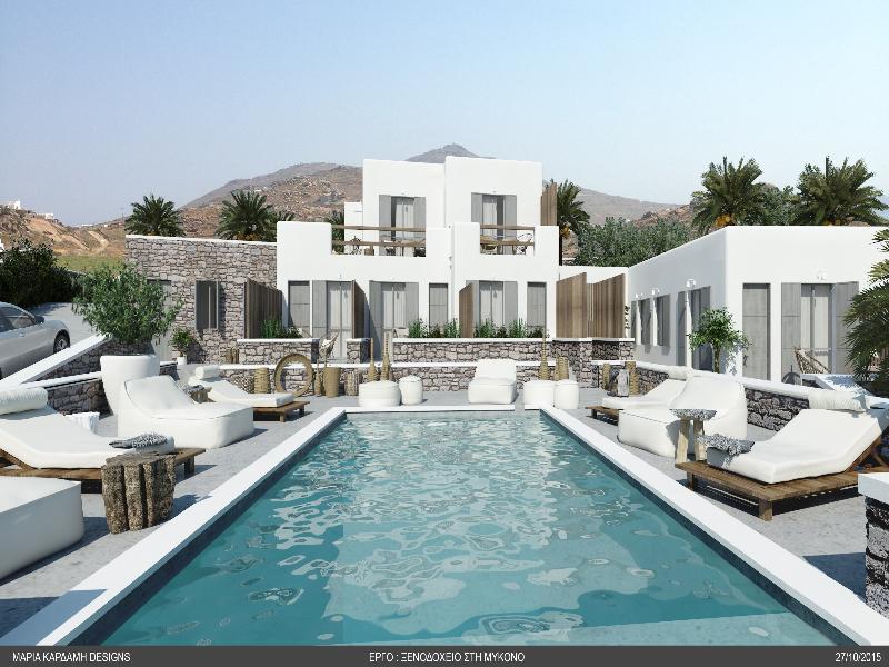 Mykonos Waves Beach House & Suites Ornos (Mykonos) Exterior foto
